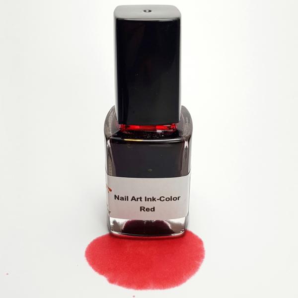 Nail Art Ink-Color Red, 12 ml